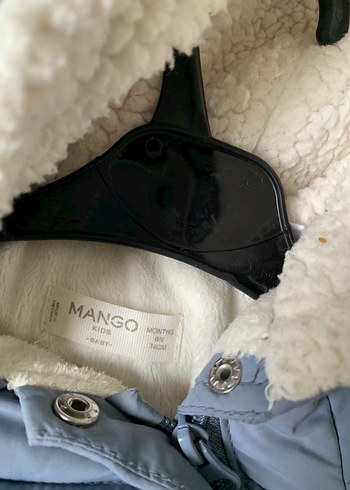 Gri Kapüşonlu Sıcak Bebek Montu - Görsel 2