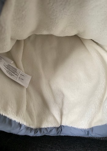 Gri Kapüşonlu Sıcak Bebek Montu - Görsel 3