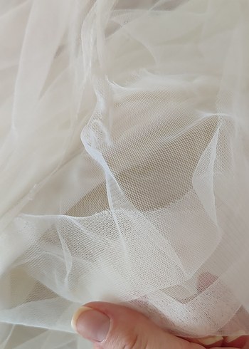 Uzun Kollu, Yüksek Yakalı Bohem A Kesim Gelinlik - Görsel 11