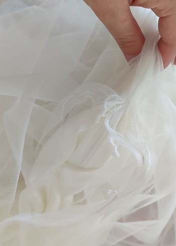 Uzun Kollu, Yüksek Yakalı Bohem A Kesim Gelinlik - Görsel 10