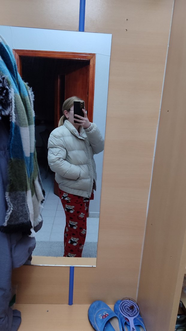 Bej Kadın Kısa Mont - Görsel 4