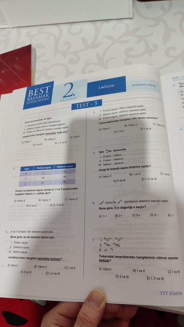 TYT Kimya Soru Bankası - Kültür Yayıncılık - Görsel 5