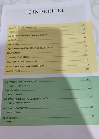 9. Sınıf Üçgenler Veri Soru Kitapçığı - Görsel 2