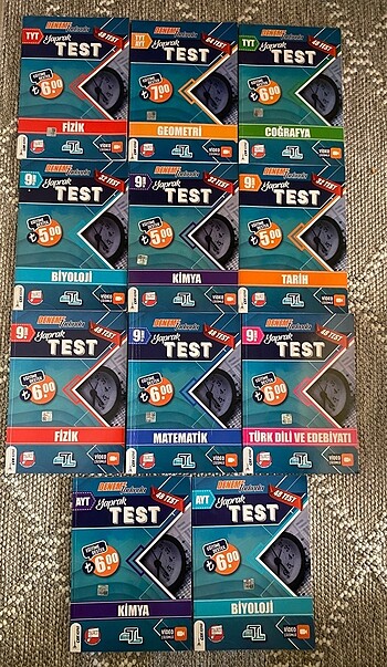 9.SINIF + TYT + AYT YAPRAK TESTLER SETİ