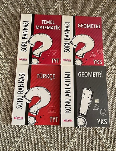 TYT Matematik-Türkçe-Geometri 4?lü Set