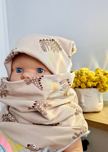 Diğer Baskılı Camel Renkli Çocuk bere takimi