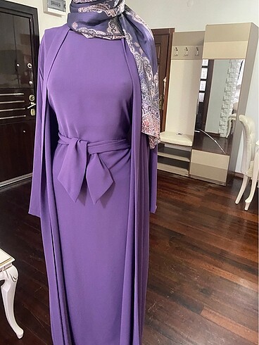 Diğer Mor abaya takım