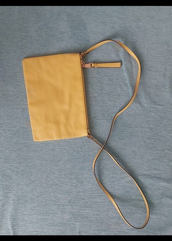 H&M Sarı Deri Kadın Çapraz Çanta