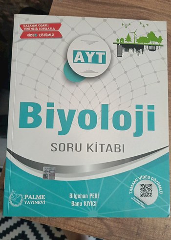 AYT Biyoloji Soru Kitabı Palme Yayınları