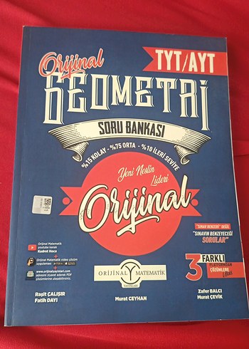 TYT/AYT Geometri Soru Bankası Orijinal Yayınlari