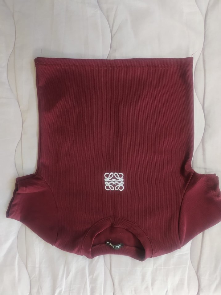 Bordo Kız Çocuk Kısa Kollu Tişört - Görsel 2