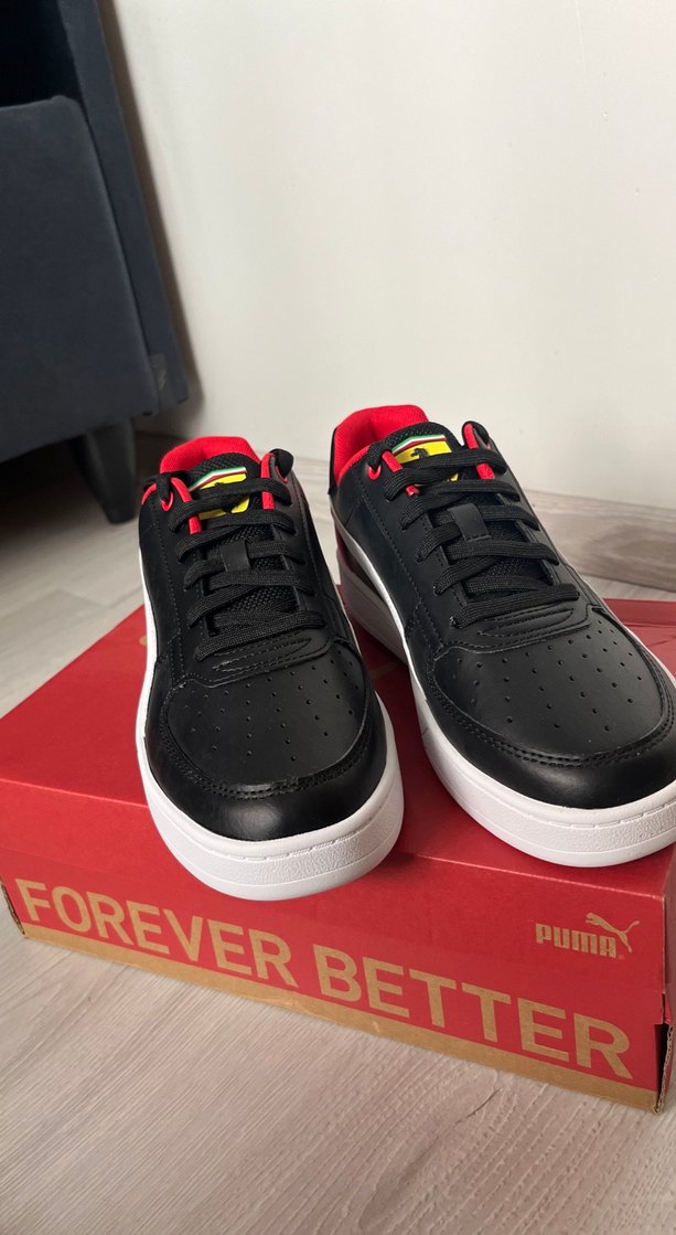 Puma erkek Siyah-Kırmızı Spor Ayakkabı - Görsel 2