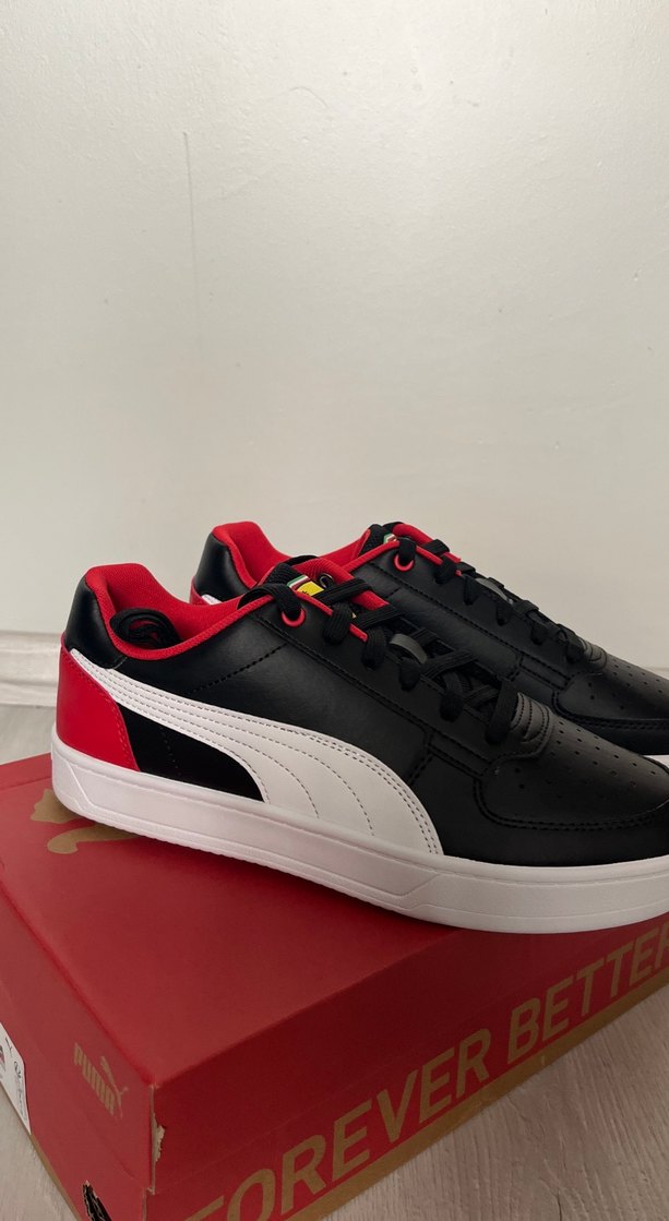 Puma erkek Siyah-Kırmızı Spor Ayakkabı - Görsel 3