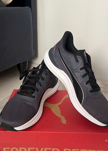 Gri Puma Erkek Elastik Bağcıklı Spor Ayakkabı