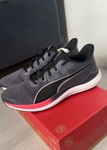 Puma Gri Puma Erkek Elastik Bağcıklı Spor Ayakkabı