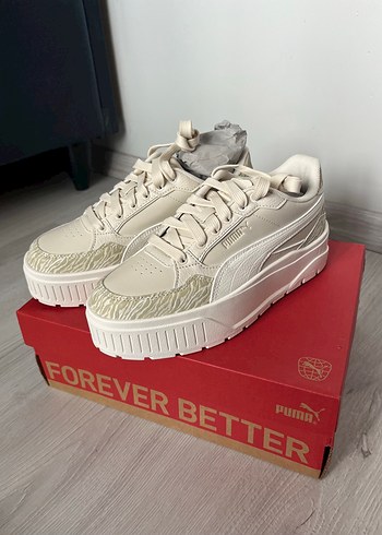 37,5 Beden Beyaz Platform Topuklu Kadın Spor Ayakkabı