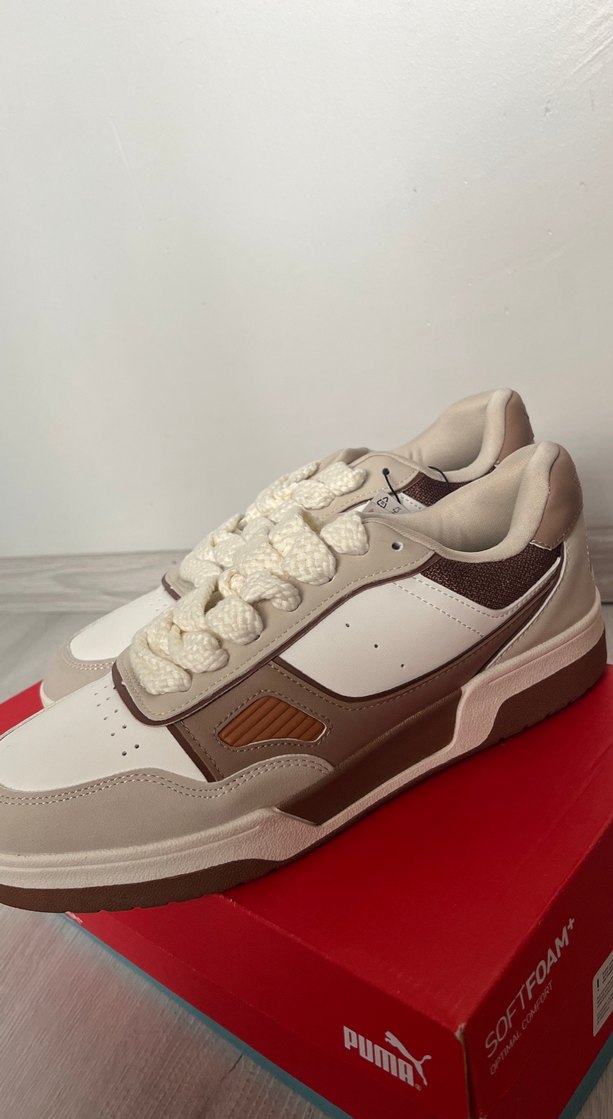 Zara  Kahverengi Platform Spor Ayakkabı - Görsel 3