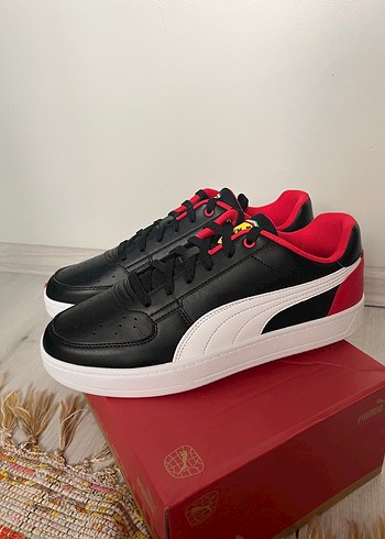 Puma Erkek Siyah Kırmızı Spor Ayakkabı - Görsel 3