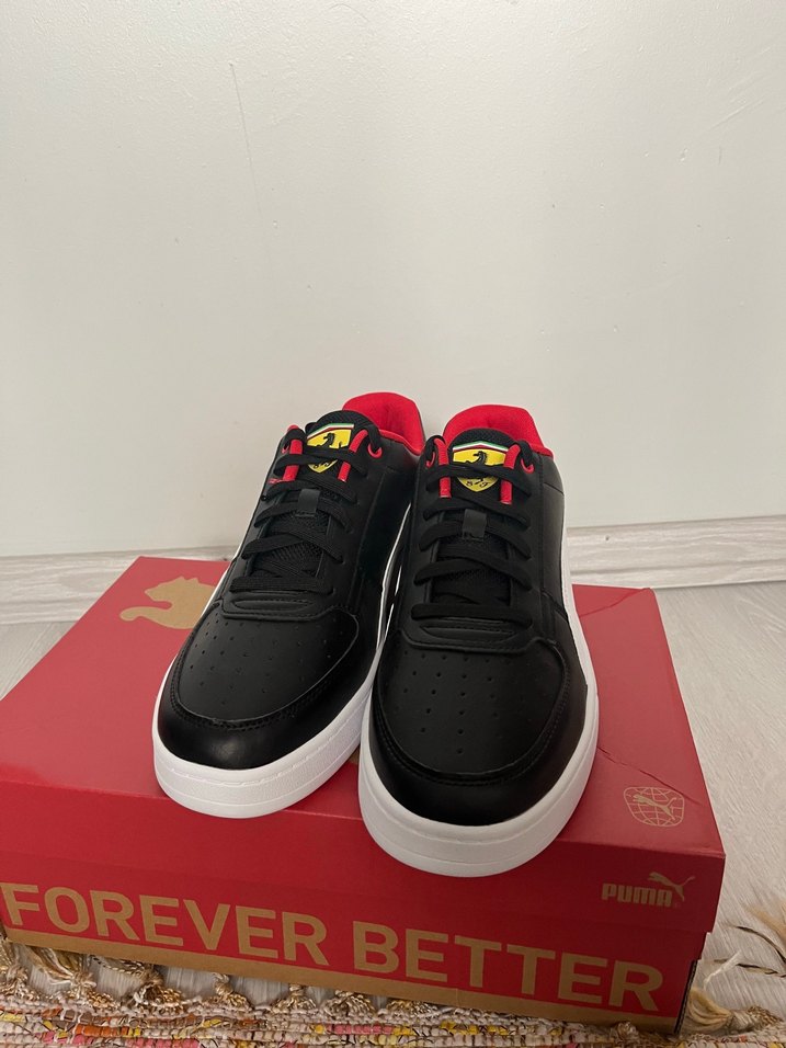 Puma Erkek Siyah Kırmızı Spor Ayakkabı - Görsel 2