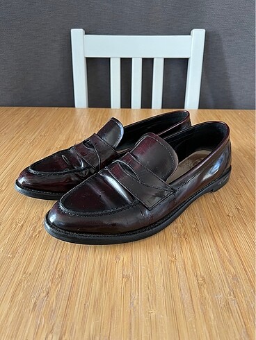 Bordo Deri Loafer ? 41 Numara