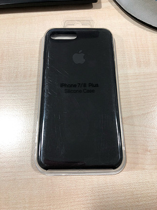 iPhone 7 - 8 Plus siyah silikon kılıf