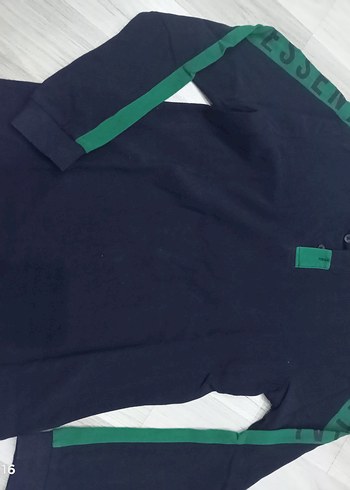 Erkek Çocuk Lacivert Bel Detaylı Sweatshirt - Görsel 2