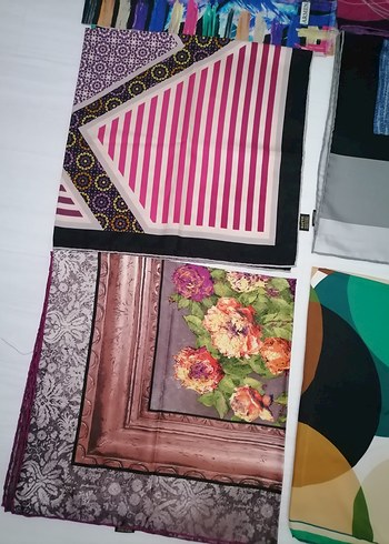 Beden Kadın Çok Renkli Desenli Şal