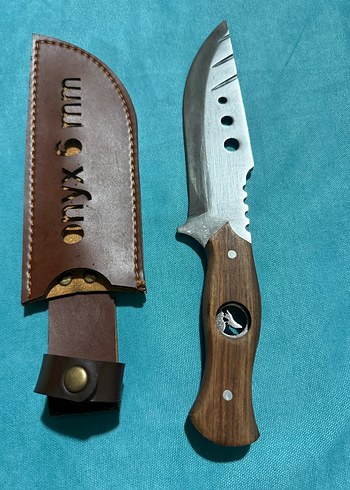 Deri Kılıflı Ahşap Saplı Bıçak - Görsel 2