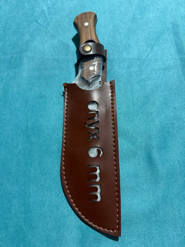 Deri Kılıflı Ahşap Saplı Bıçak - Görsel 5