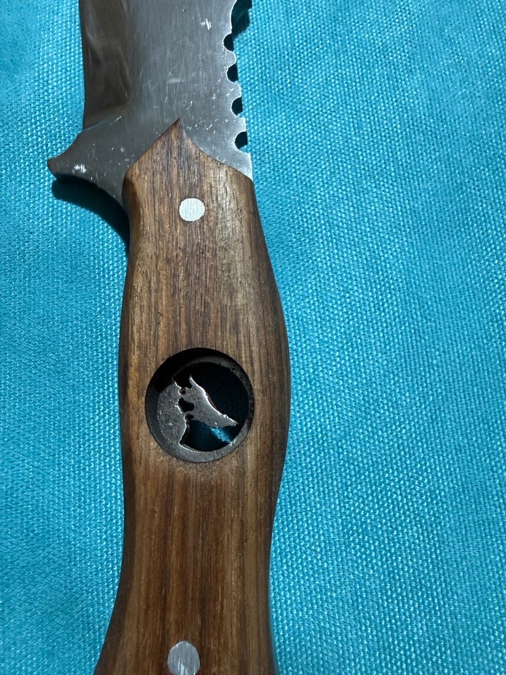 Deri Kılıflı Ahşap Saplı Bıçak - Görsel 4
