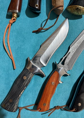 Japon Damaskus av ve kamp bıçakları - Görsel 8