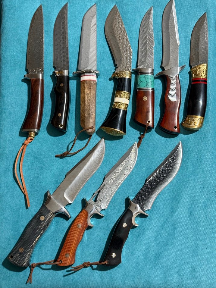 Japon Damaskus av ve kamp bıçakları - Görsel 2