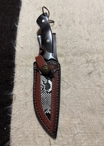 Abonoz Saplı Özel Tasarım Japon sanmai Bıçak - Görsel 9