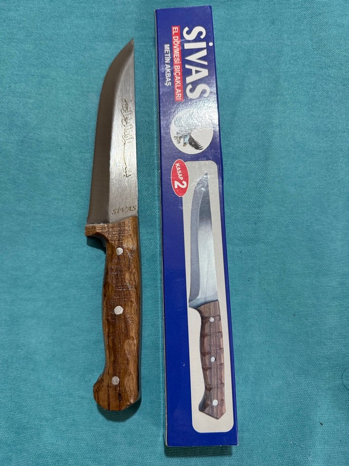 Kahverengi Ahşap Saplı Bıçak - Görsel 2