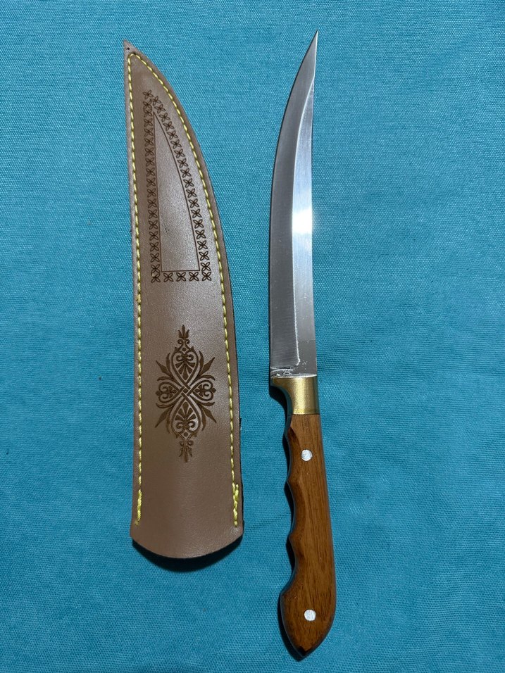 Kahverengi Saplı Kılıflı Keskin Bıçak - Görsel 2