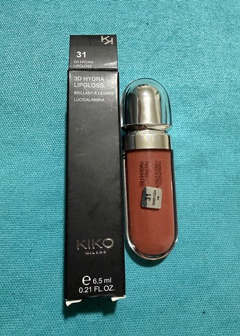 KIKO 3D Hydra Lipgloss 31 Bej Parlak - Görsel 2
