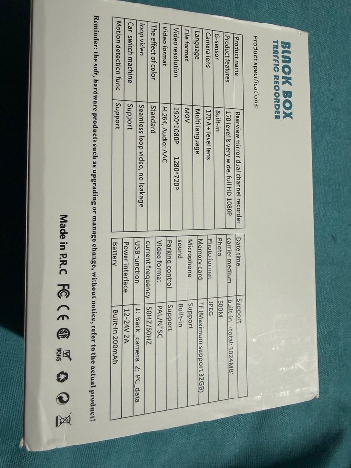 WiFi özellikli Siyah Araç Kamera Kaydedici - Görsel 3