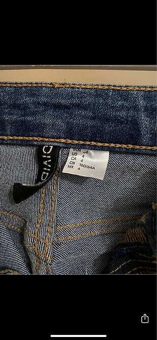 xs Beden lacivert Renk H&M jeans