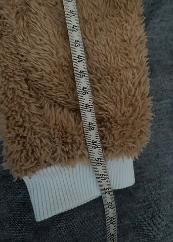 Kahverengi Bebek Tulum, Kürklü Kapüşonlu - Görsel 3