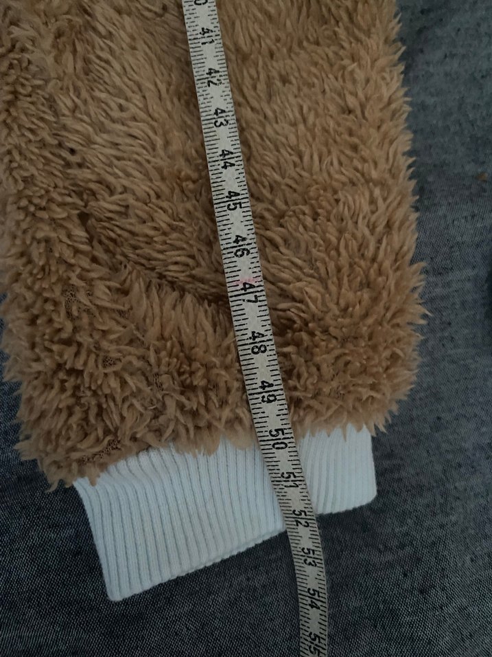 Kahverengi Bebek Tulum, Kürklü Kapüşonlu - Görsel 3