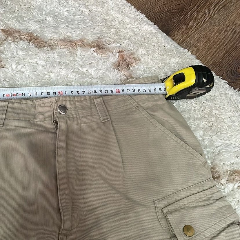 Bej Kemerli Erkek Keten Şort - Görsel 2