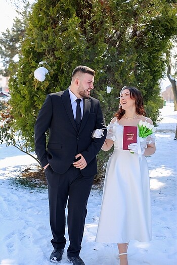 Gelinlik Nikah elbisesi beyaz elbise abiye