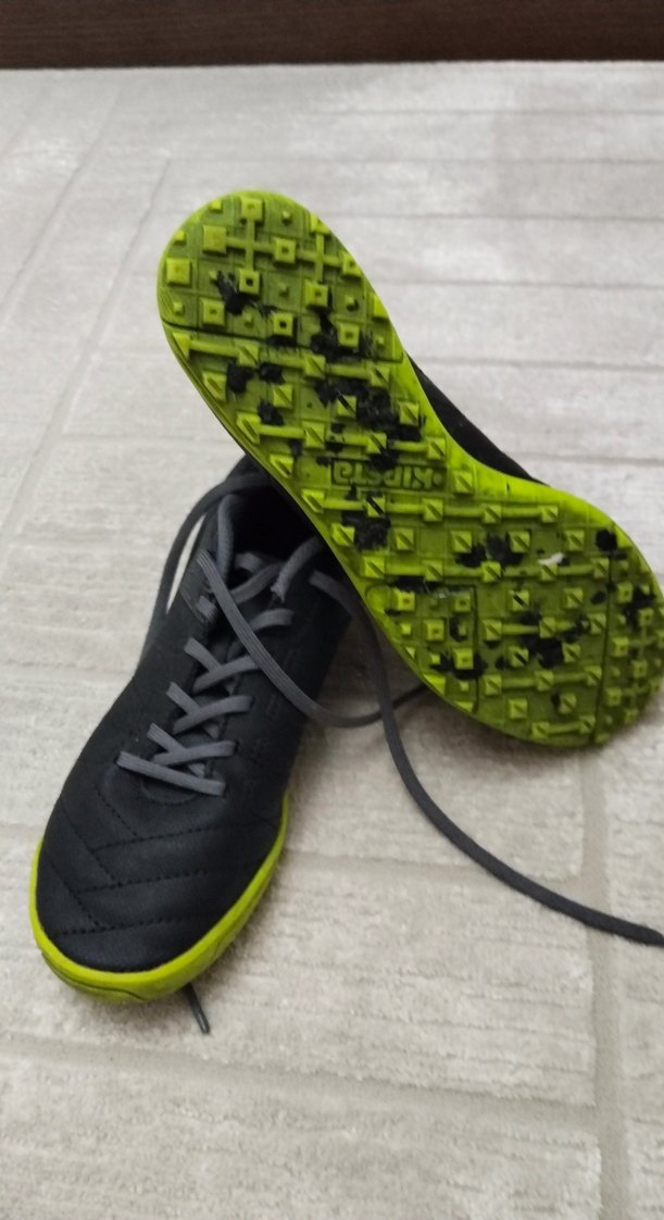 Gri Erkek Çocuk Spor Ayakkabı Velcro - Görsel 3