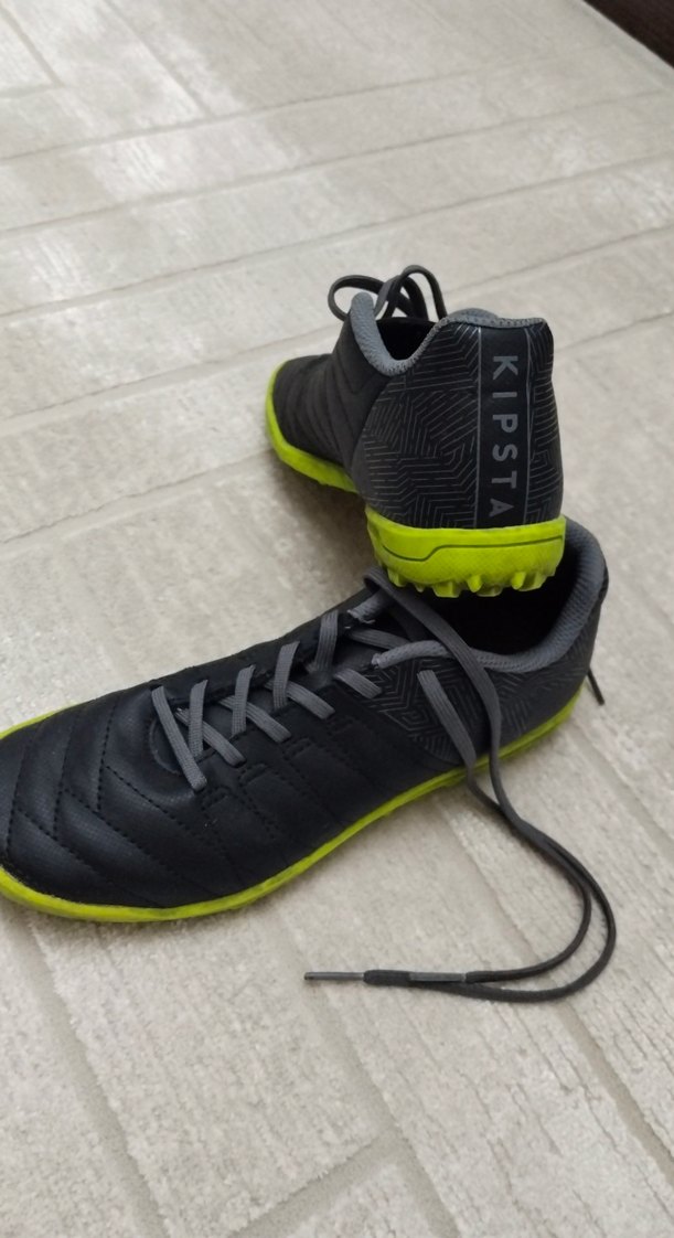 Gri Erkek Çocuk Spor Ayakkabı Velcro - Görsel 2