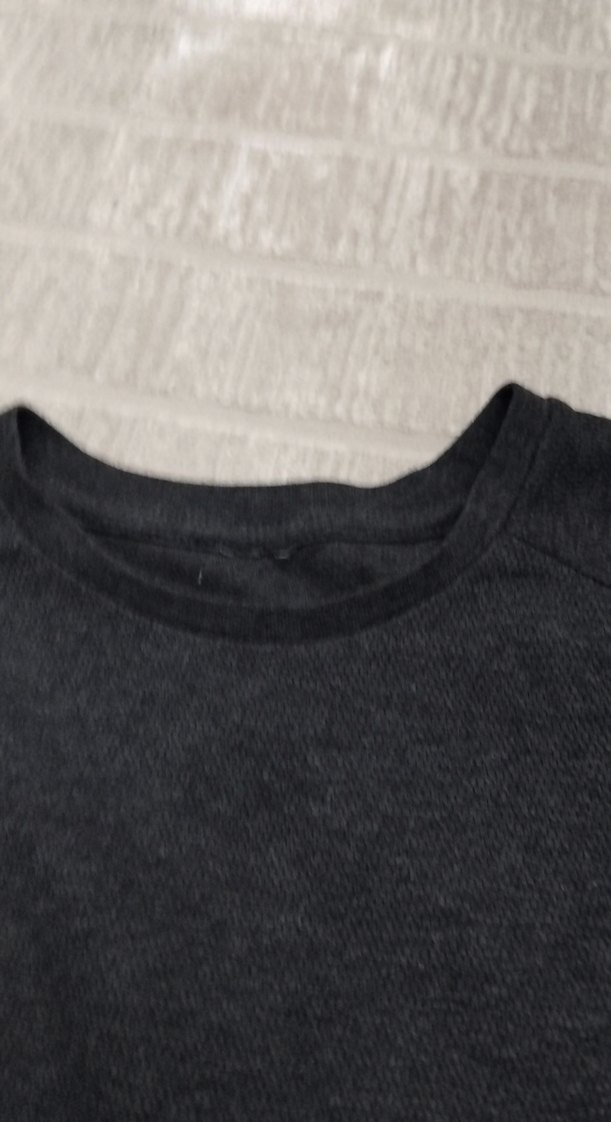 Erkek Gri Sweatshirt, Bisiklet Yaka, Rahat Kesim - Görsel 2