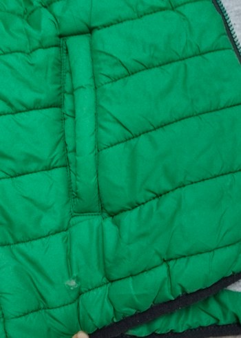 Erkek Çocuk Yeşil Fermuarlı Yelek - Görsel 4