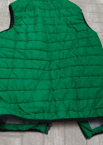 Erkek Çocuk Yeşil Fermuarlı Yelek - Görsel 2