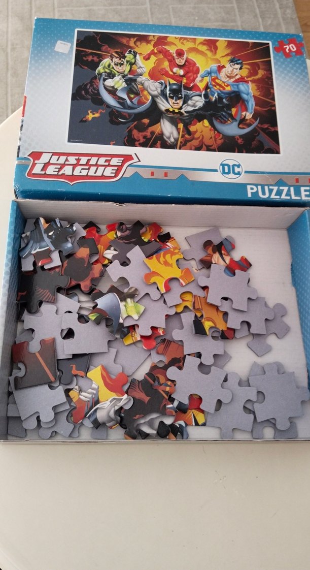 Renkli DC Süper Kahramanlar Çocuk Puzzle'ı - Görsel 2