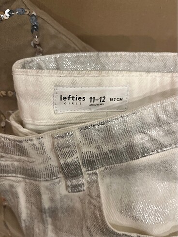 11-12 Yaş Beden Lefties parlak şort