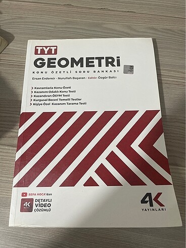  4k yayınları tyt geometri konu özetli soru bankası